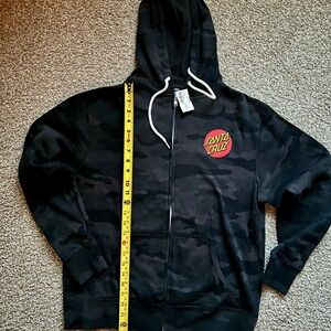 Santa Cruz Black Camp Skateboard Hoodie